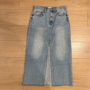 Pistola Blue Denim Maxi Skirt